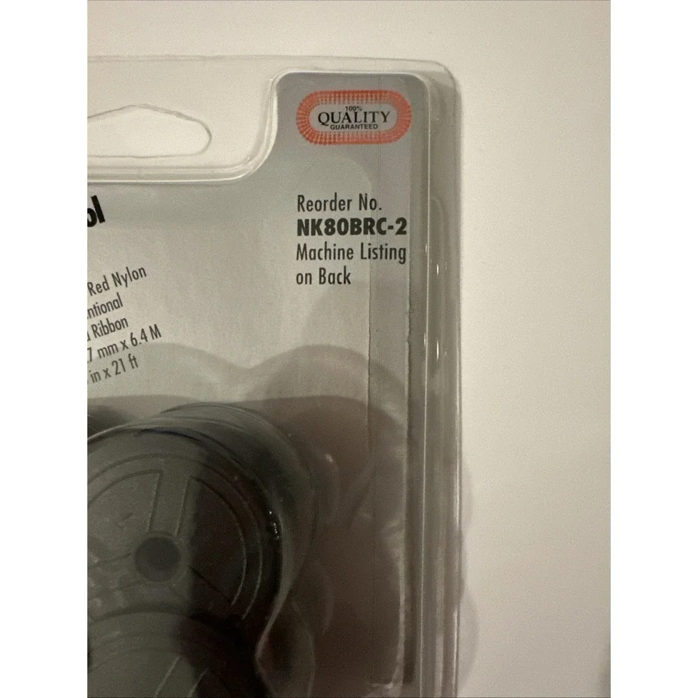 New Nu-kote Universal Twin Spool Typewriter Ribbon 2 Pack Black Nylon 12.7mm - Picture 3 of 5